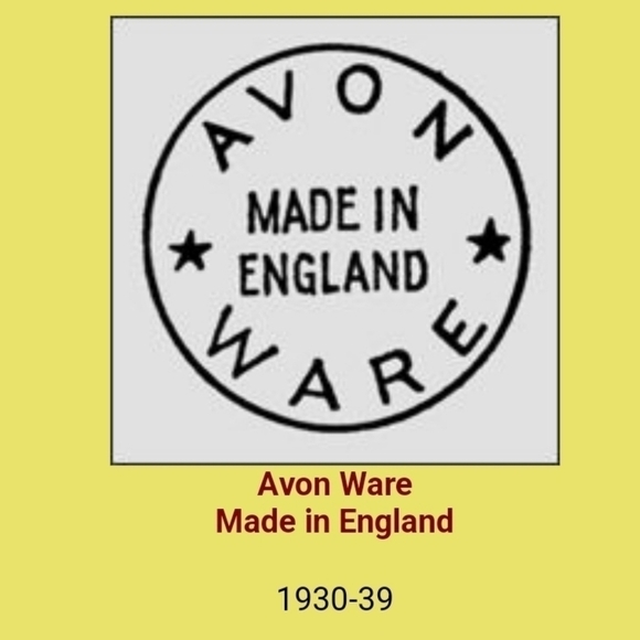 Vintage* 30s English Avon Ware Ceramic Pastel Floral Serving Dish - Picture 3 of 5